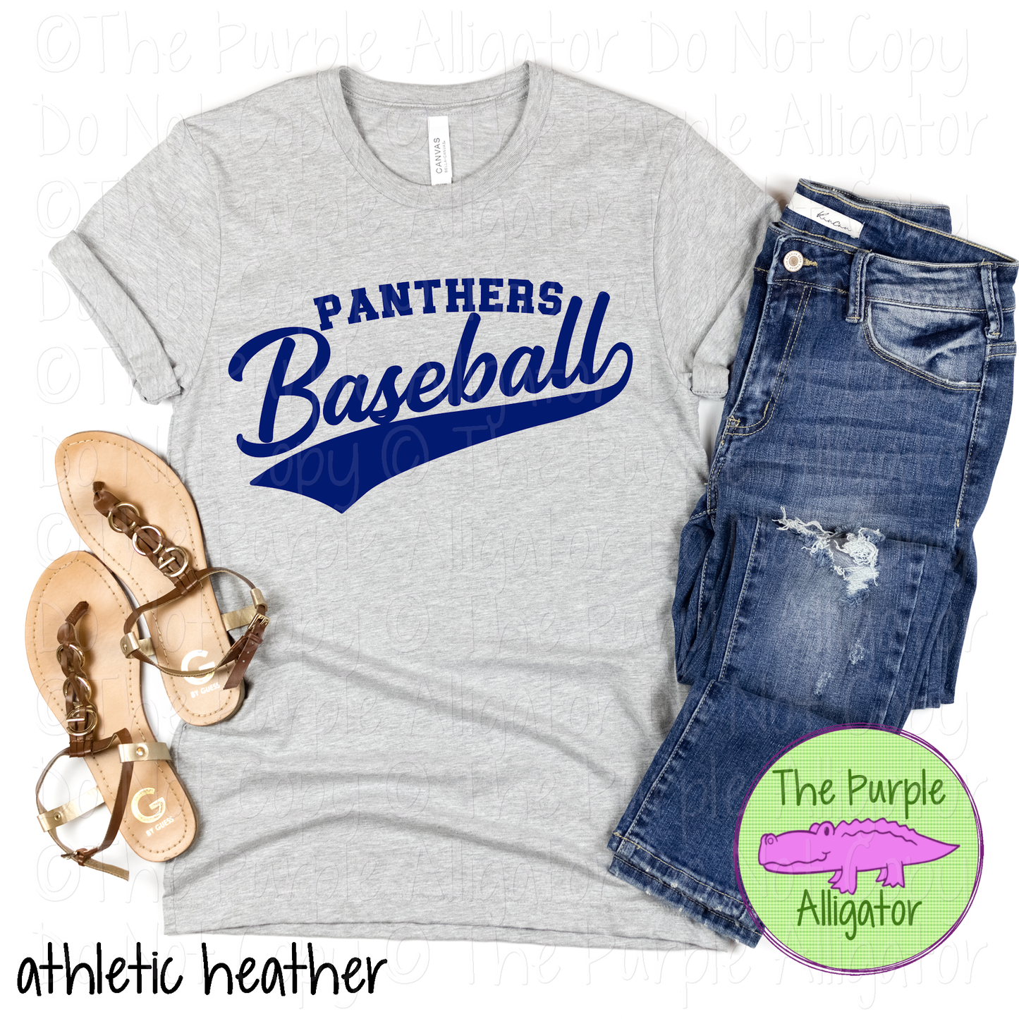 Panthers Baseball 23 - Classic Script Custom Baseball Team Spirit Wear Mascot Apparel 0126 TPA