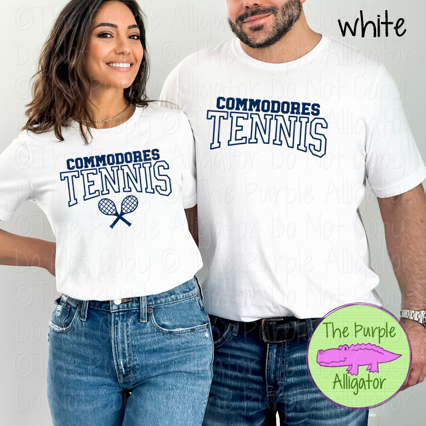 Commodores Tennis 2 - Custom Tennis Team Spirit Wear Mascot Apparel 0126 TPA
