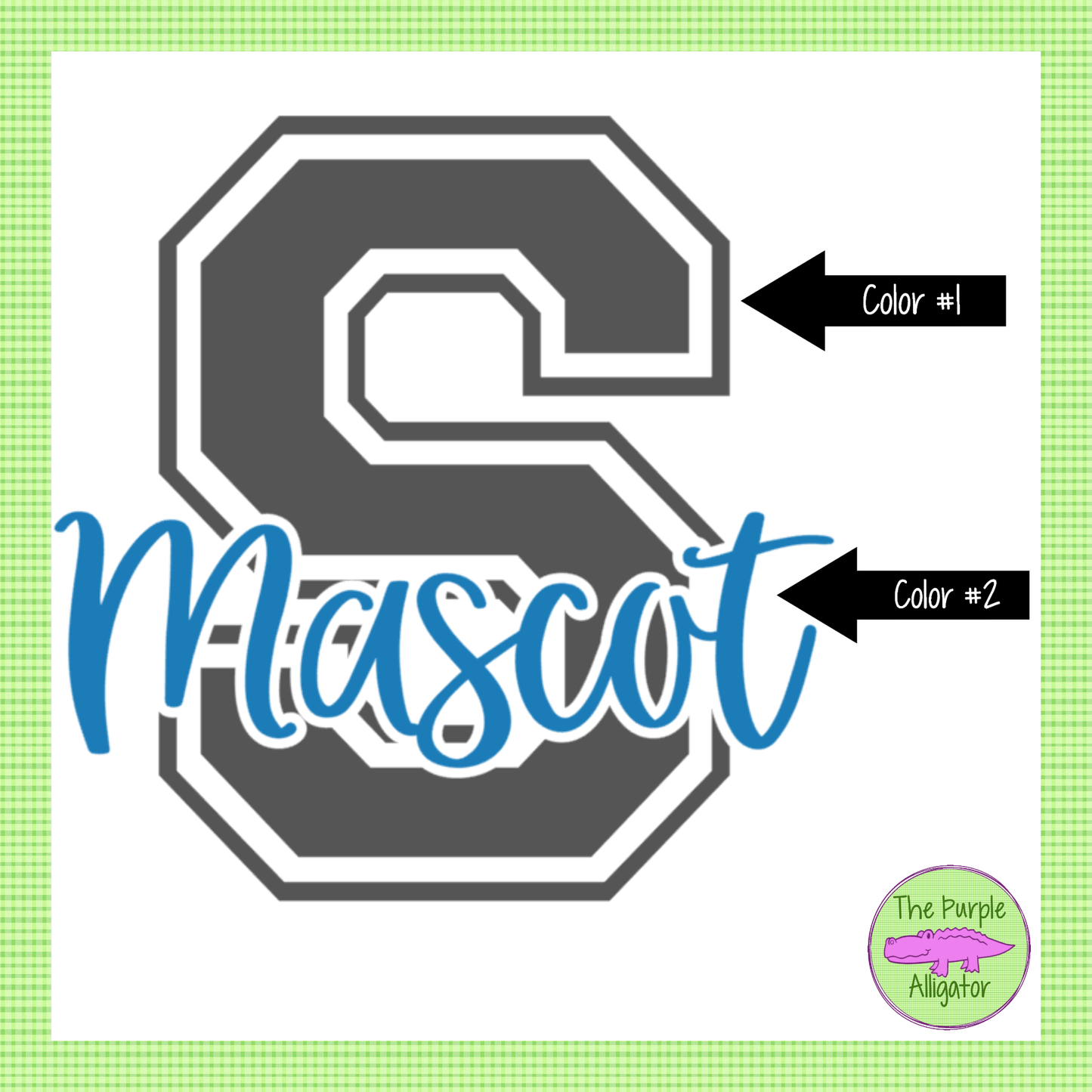 CB Cocoa Beach Minutemen 2 Color Initial Spirit Wear | Varsity Letter School Mascot Shirt 0124 TPA