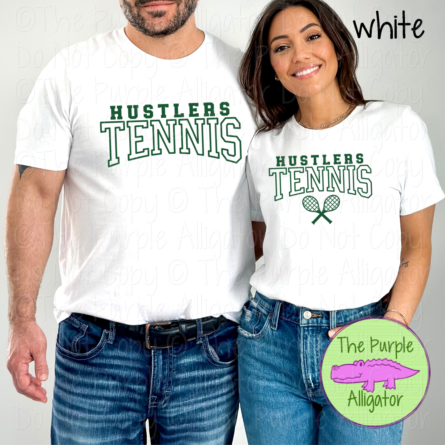 Hustlers Tennis 2 | School Tennis Spirit Wear | Unisex Team Apparel 0126 TPA