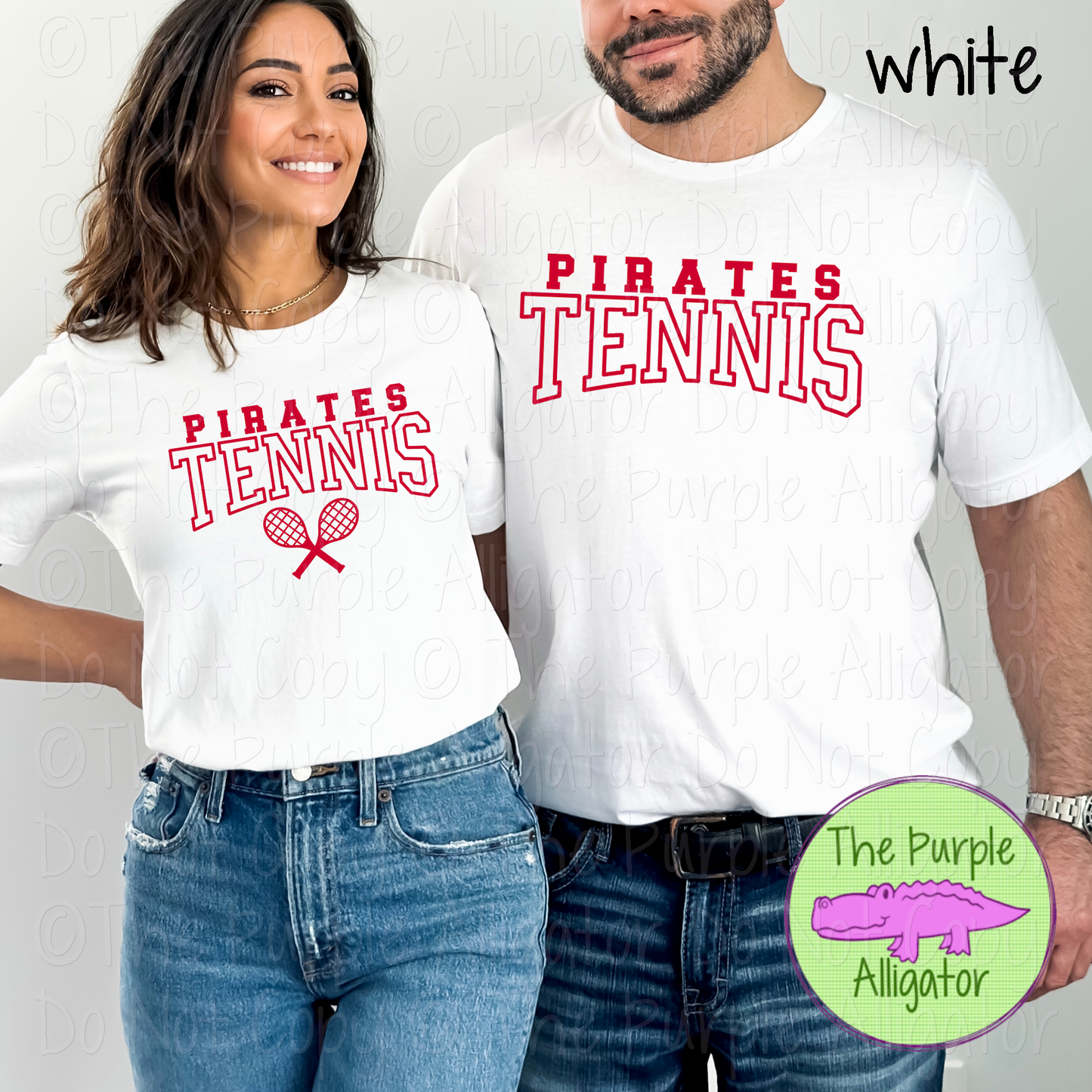 Pirates Tennis 2 - Custom Tennis Team Spirit Wear Mascot Apparel 0126 TPA