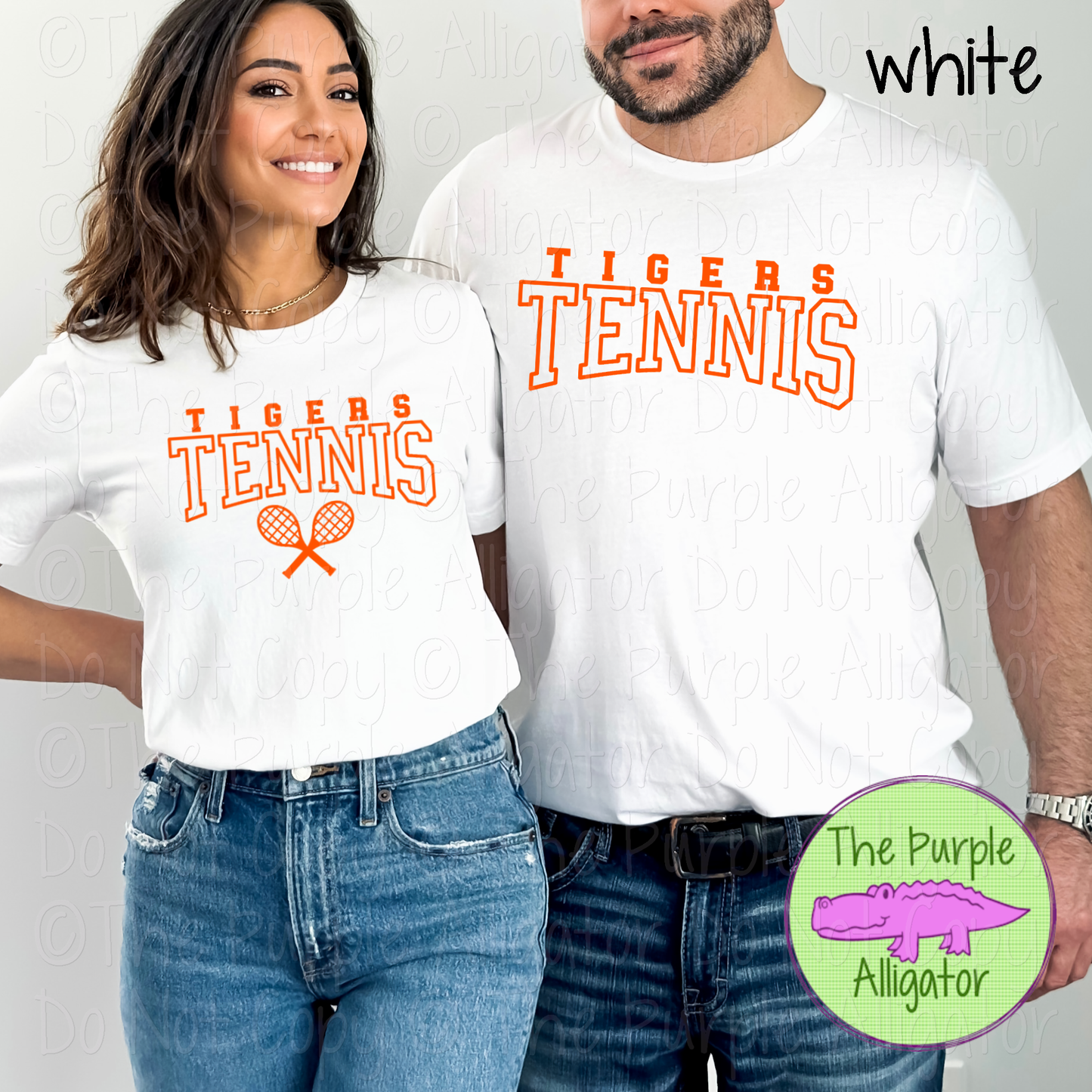Tigers Tennis 2 - Custom Tennis Team Spirit Wear Mascot Apparel 0126 TPA