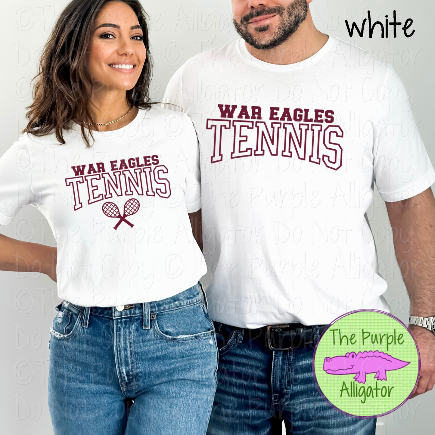 War Eagles Tennis 2 - Custom Tennis Team Spirit Wear Mascot Apparel 0126 TPA