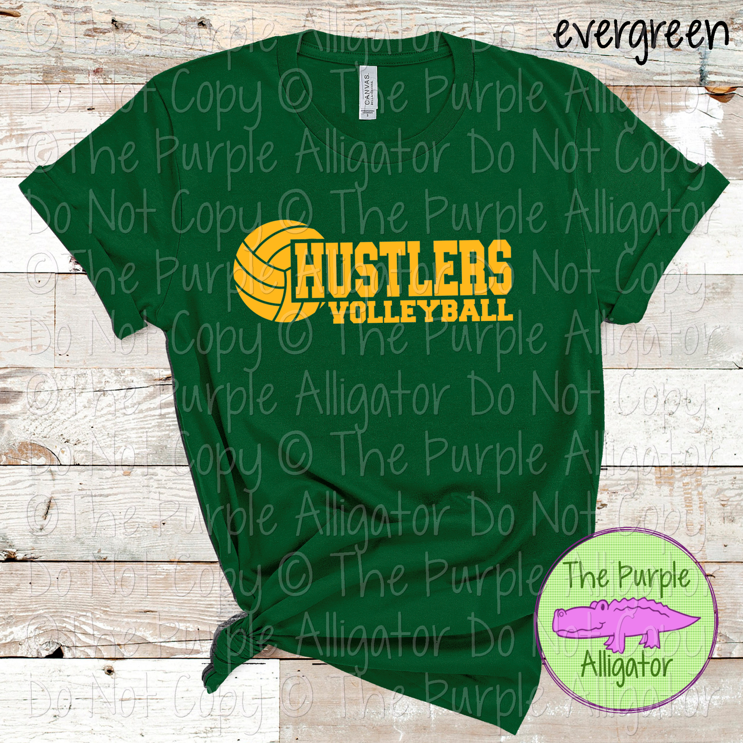 Hustlers Volleyball SC31 Mascot School Spirit Wear Team Swag - CHOOSE YOUR DESIGN COLOR - 0625 (d2f TPA)