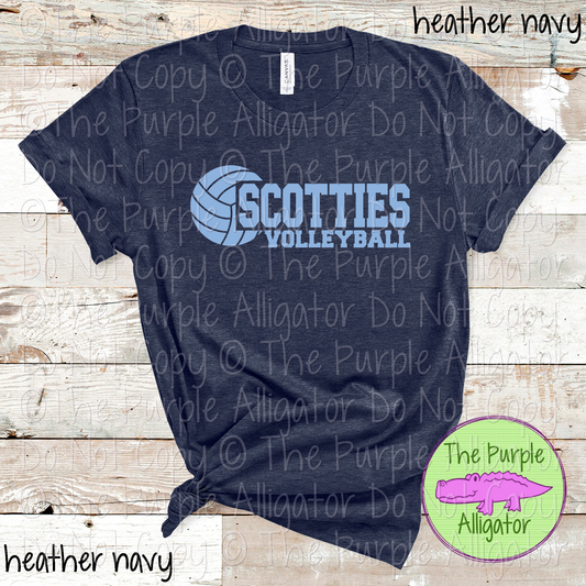 Scotties Volleyball SC31 Mascot School Spirit Wear Team Swag - CHOOSE YOUR DESIGN COLOR - 0625 (d2f TPA)