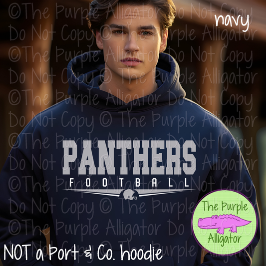 Panthers Football SC37 School Mascot Spirit Wear Design | Custom Team Apparel - CHOOSE YOUR DESIGN COLOR - 0725 (d2f TPA)