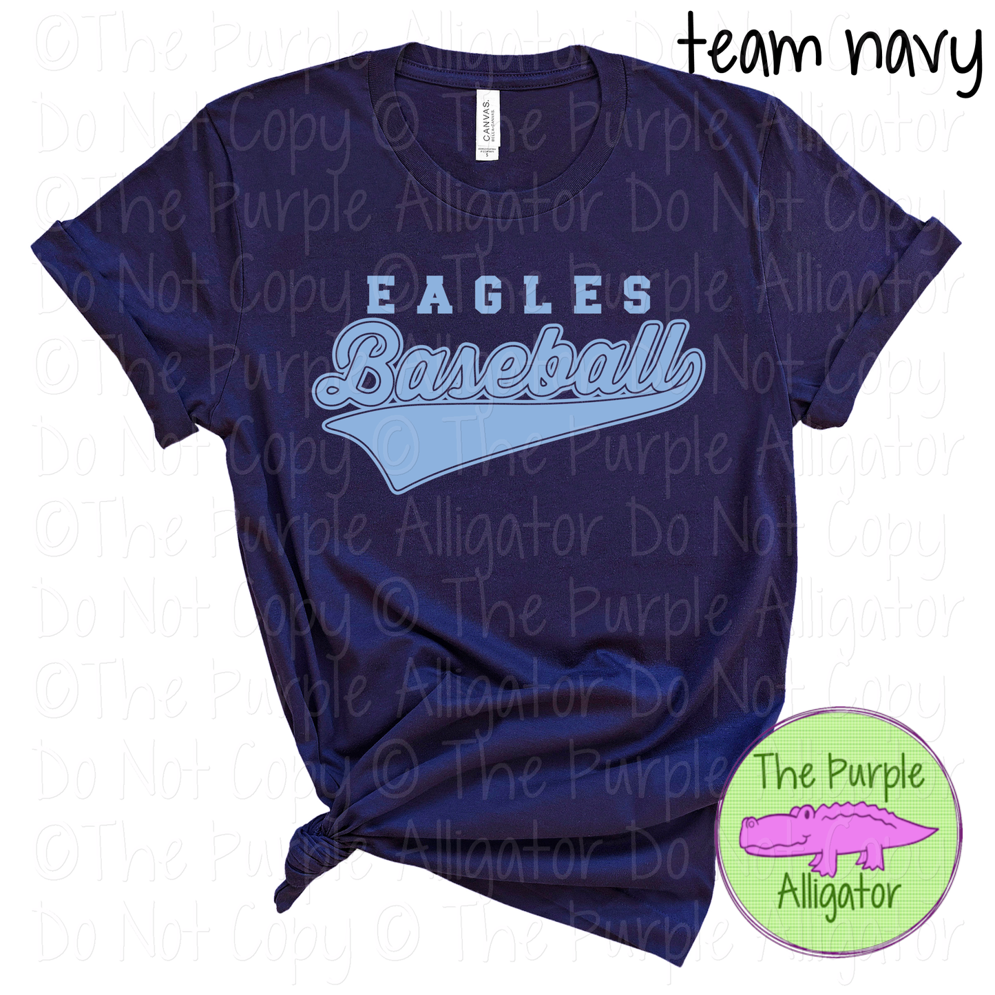 Eagles Baseball 43 – Bold Swash Custom Baseball Team Spirit Wear Mascot Apparel 0226 TPA