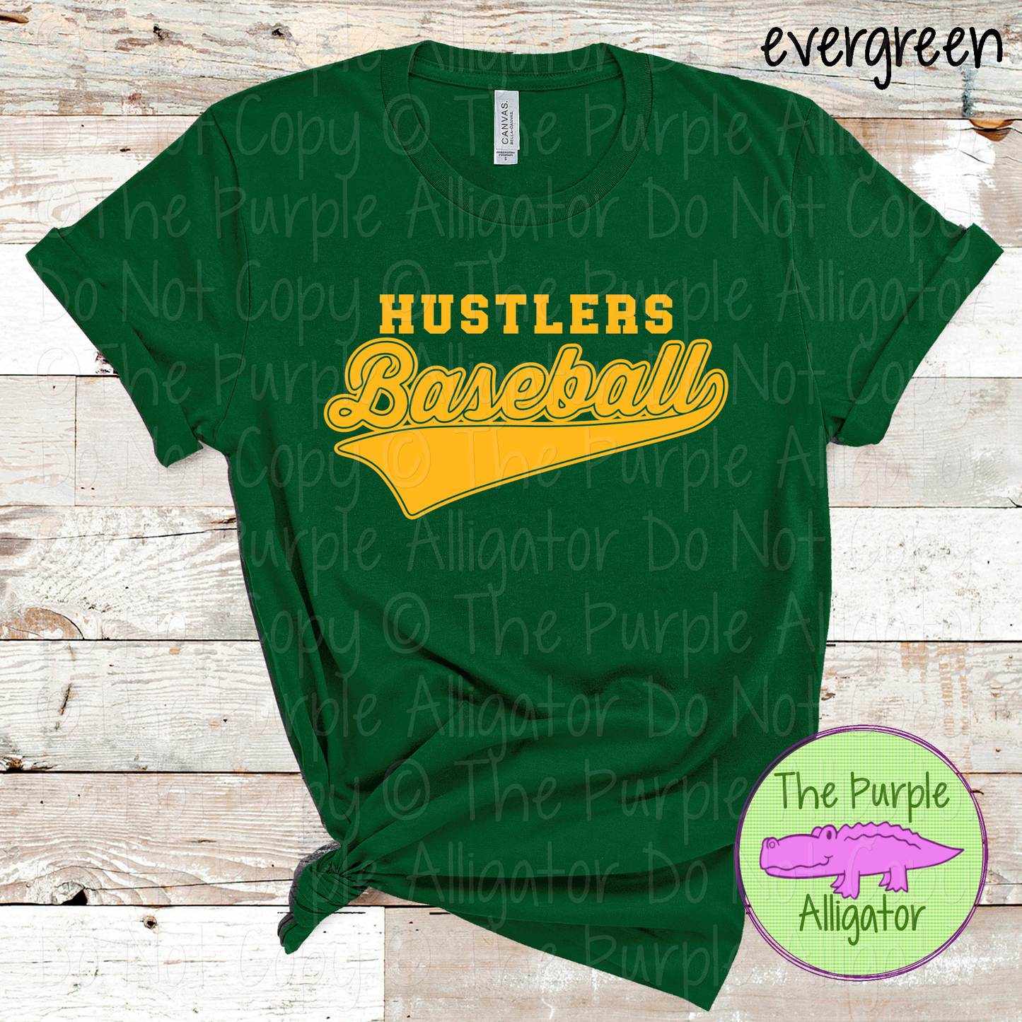 Hustlers Baseball 43 Baseball Shirt – Minimal Script Sports Design 0226 TPA