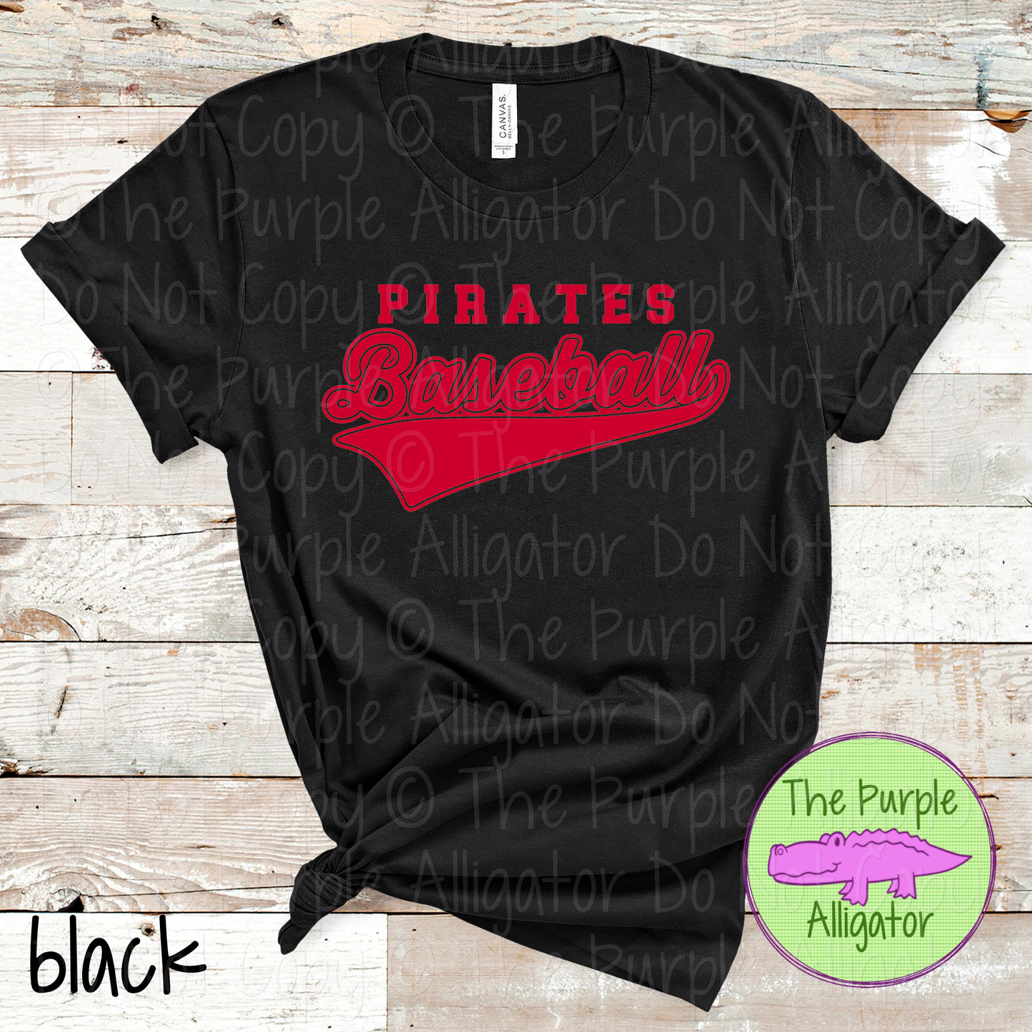 Pirates Baseball 43 – Bold Swash Custom Baseball Team Spirit Wear Mascot Apparel 0226 TPA