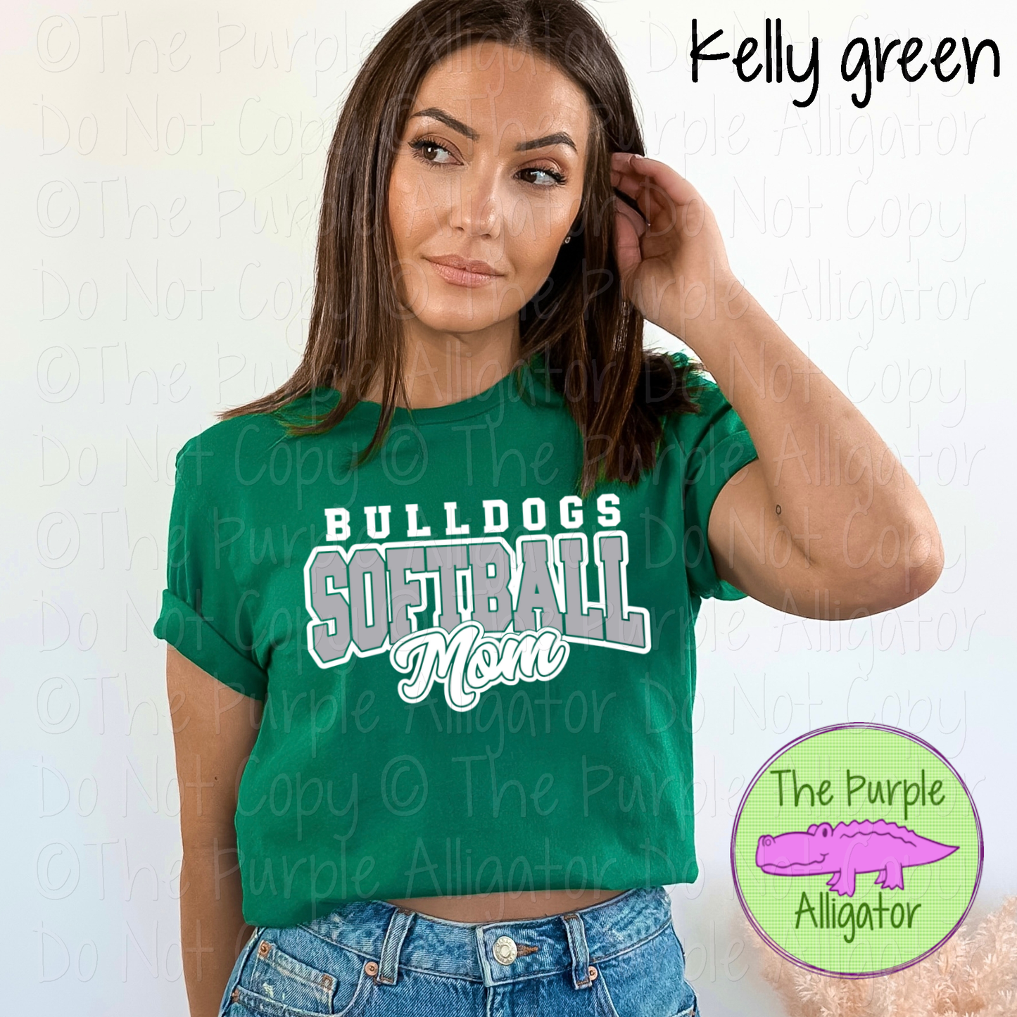 Bulldogs Softball Mom 49 | Game Day Shirt | Custom School Spirit Wear Parent Tee 0226 TPA