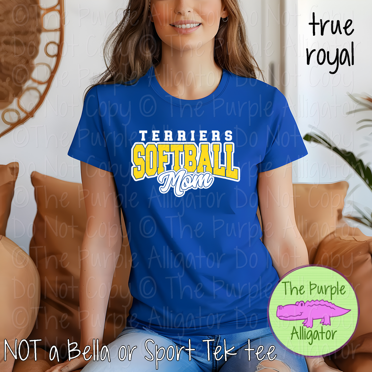 Terriers Softball Mom 49 | Game Day Shirt | Custom School Spirit Wear Parent Tee 0226 TPA