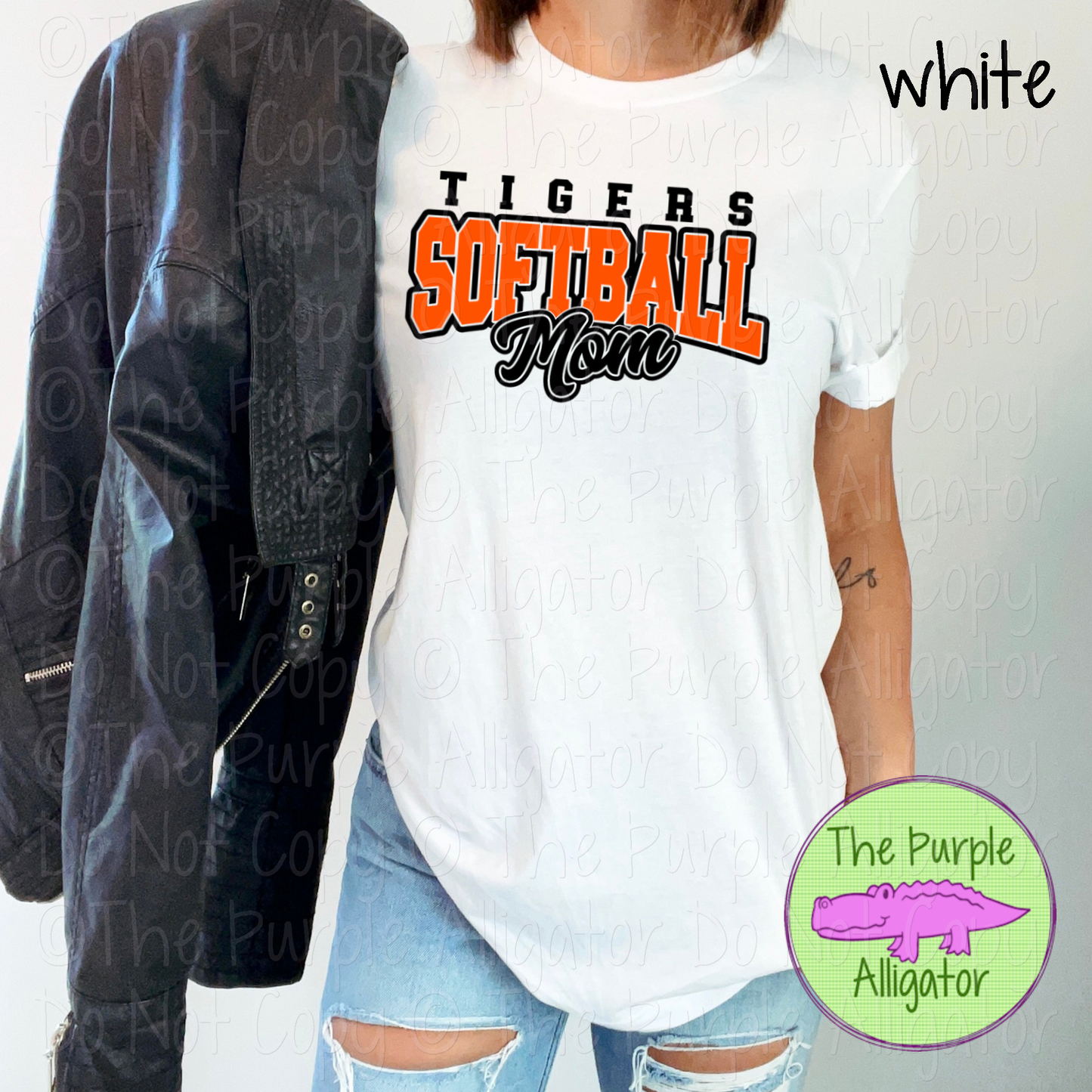 Tigers Softball Mom 49 | Game Day Shirt | Custom School Spirit Wear Parent Tee 0226 TPA