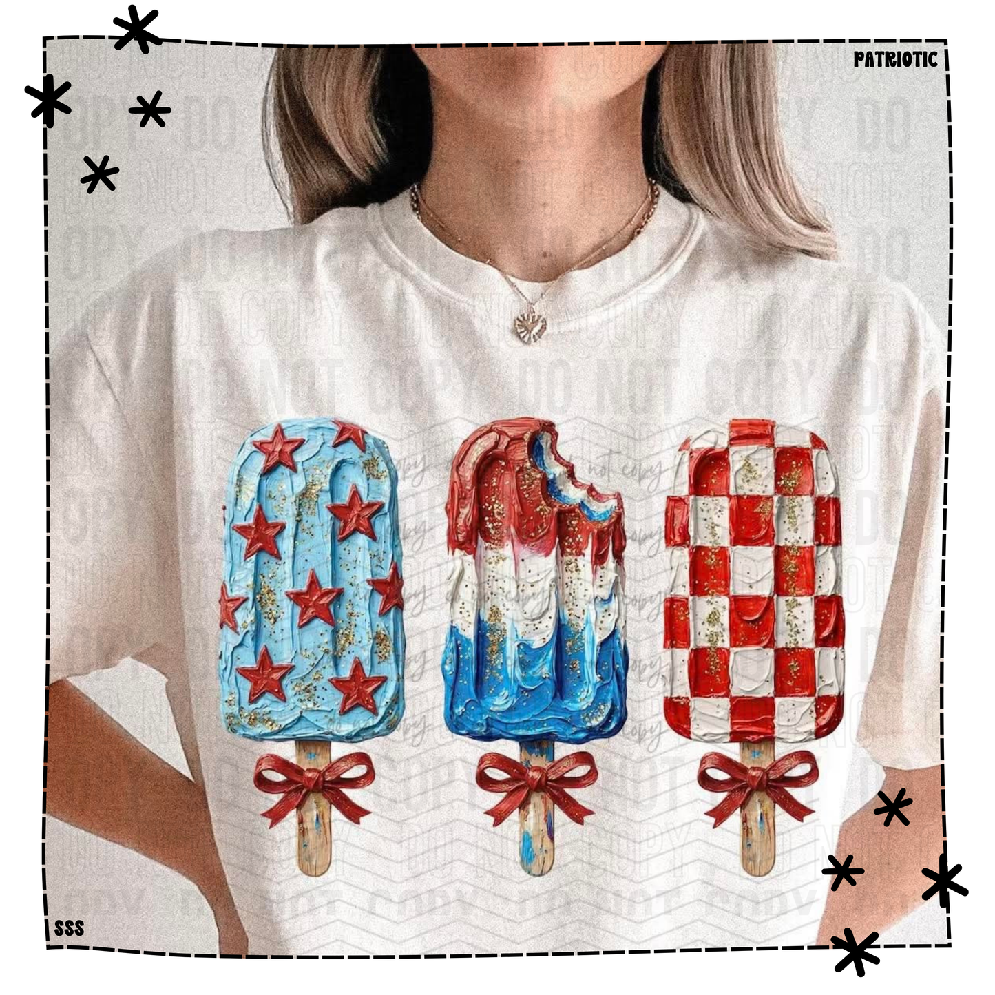 4th Of July Painted Popsicles WEEKLY DROP