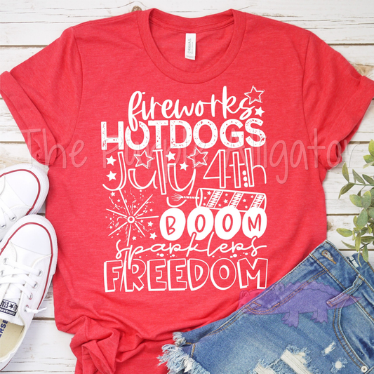 4th of July Hot Dogs Freedom (w SCA)