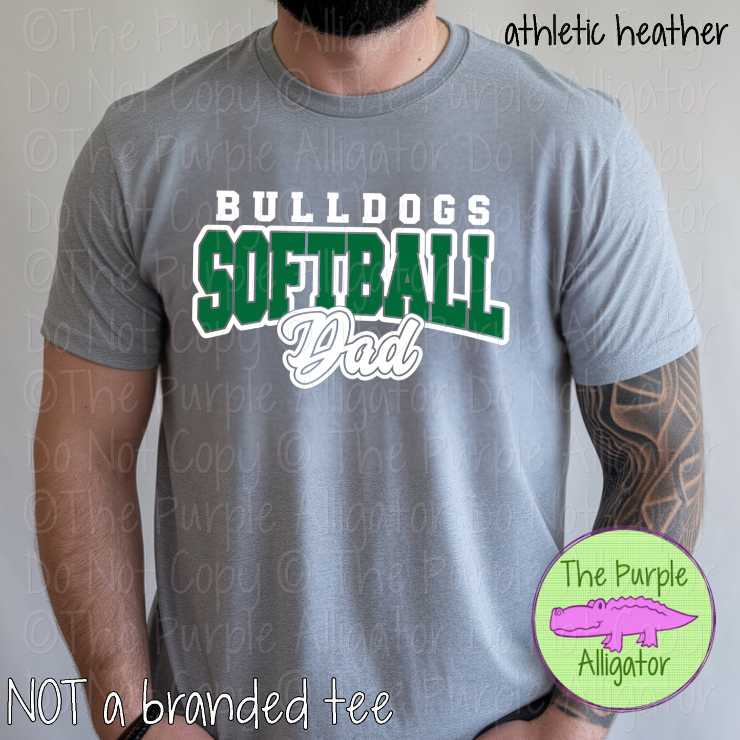 Bulldogs Softball Dad 50 | Game Day Shirt | Custom School Spirit Wear Parent Tee 0226 TPA