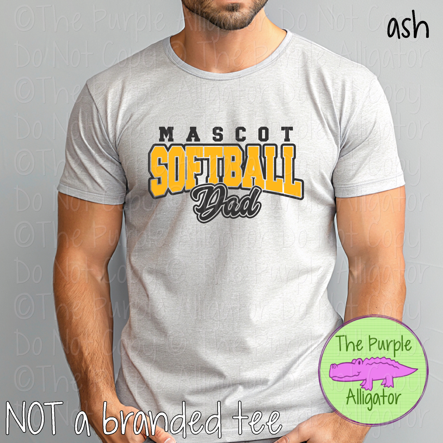 YOUR MASCOT Softball Dad 50 | Game Day Shirt | Custom School Spirit Wear Parent Tee 0226 TPA
