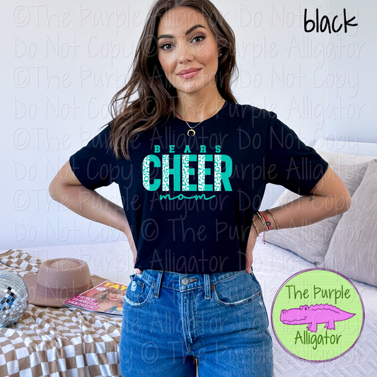 Bears Cheer Mom Leopard 51 – Custom Cheer Team Spirit Wear Mascot Mom Apparel 0426 TPA