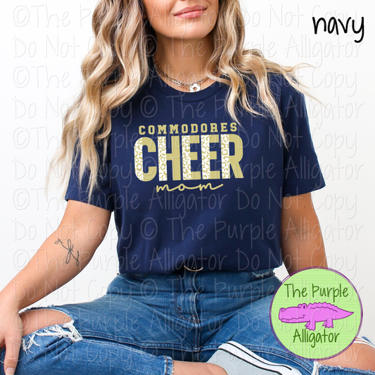 Commodores Cheer Mom Leopard 51 – Custom Cheer Team Spirit Wear Mascot Mom Apparel 0426 TPA