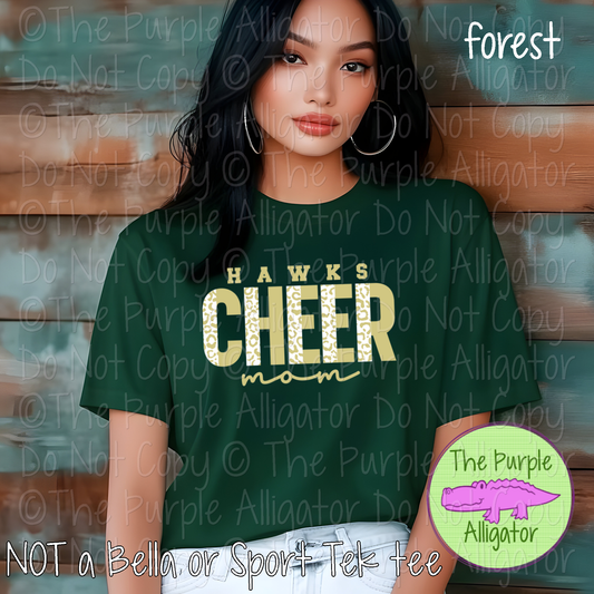 Hawks Cheer Mom Leopard 51 – Custom Cheer Team Spirit Wear Mascot Mom Apparel 0426 TPA