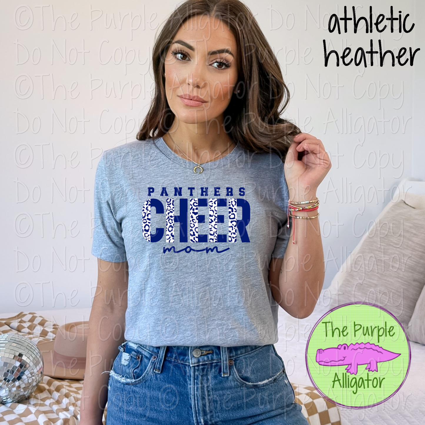 Panthers Cheer Mom Leopard 51 – Custom Cheer Team Spirit Wear Mascot Mom Apparel 0426 TPA