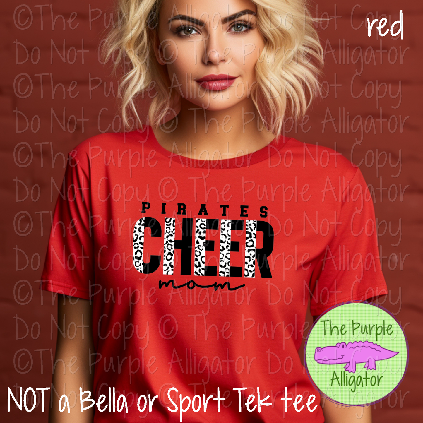 Pirates Cheer Mom Leopard 51 – Custom Cheer Team Spirit Wear Mascot Mom Apparel 0426 TPA