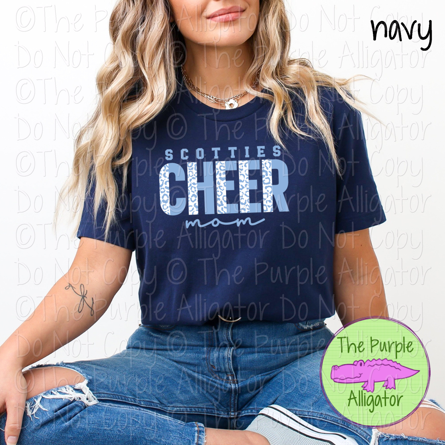 Scotties Cheer Mom Leopard 51 – Custom Cheer Team Spirit Wear Mascot Mom Apparel 0426 TPA