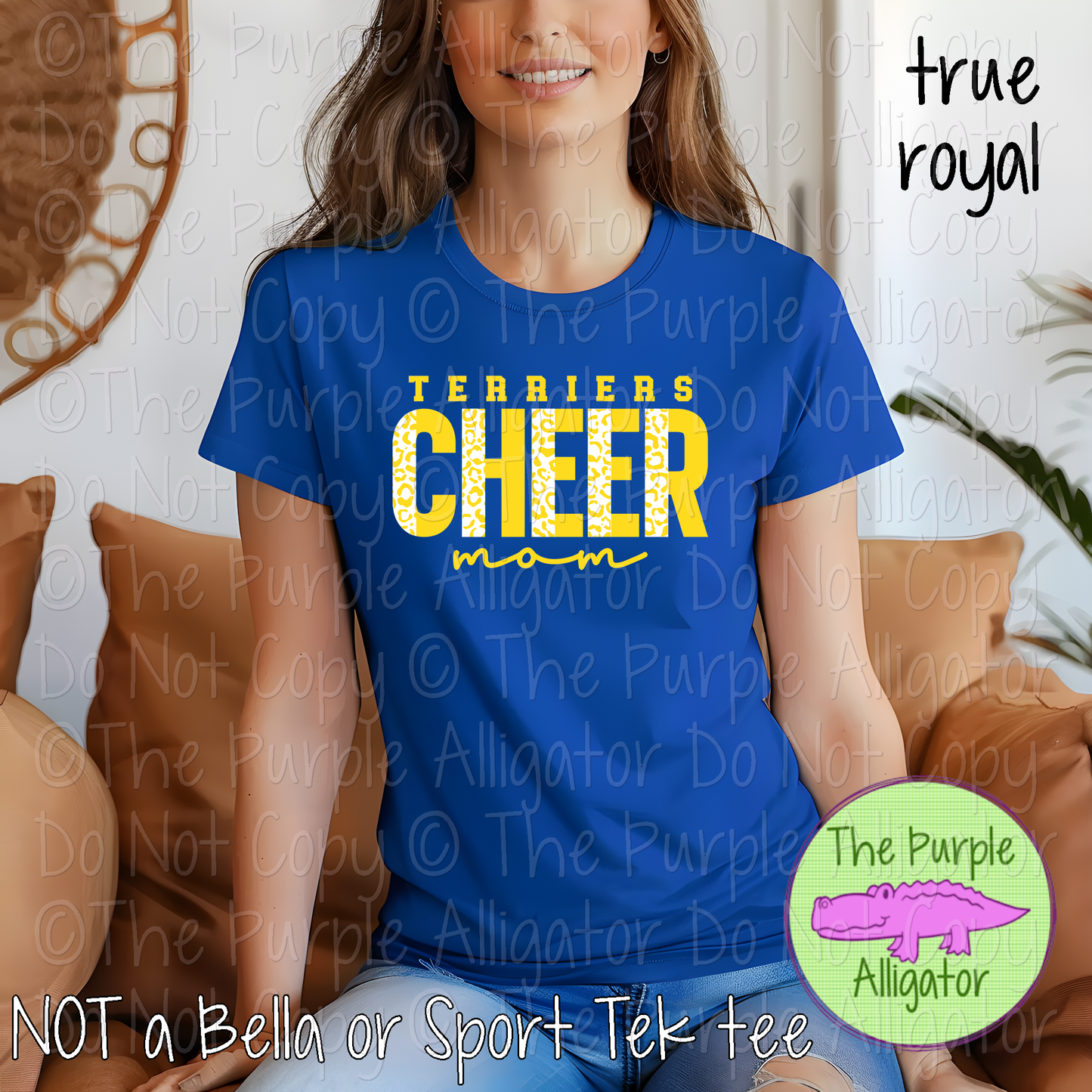 Terriers Cheer Mom Leopard 51 – Custom Cheer Team Spirit Wear Mascot Mom Apparel 0426 TPA