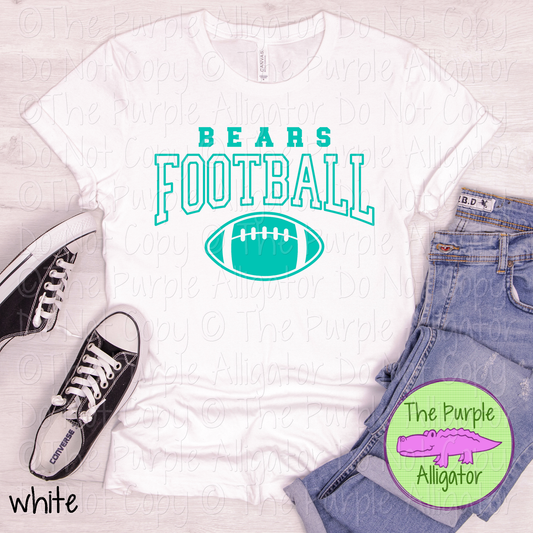 Bears Football SC52 | Custom Team Spirit Wear for Game Day & Fans - CHOOSE YOUR DESIGN COLOR - 0725 (d2f TPA)