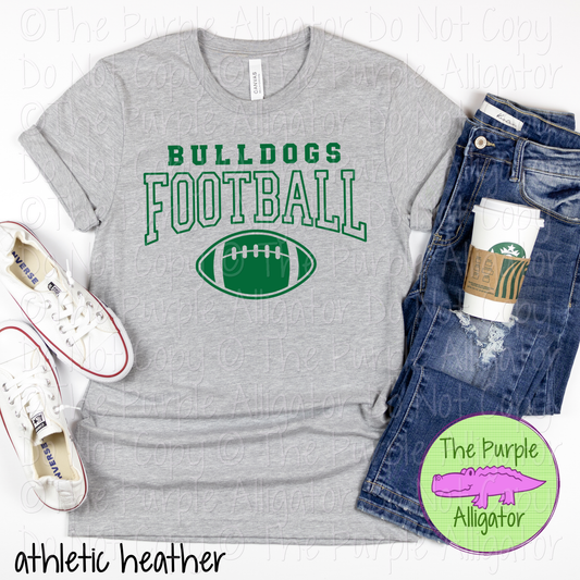 Bulldogs Football SC52 | Custom Team Spirit Wear for Game Day & Fans - CHOOSE YOUR DESIGN COLOR - 0725 (d2f TPA)