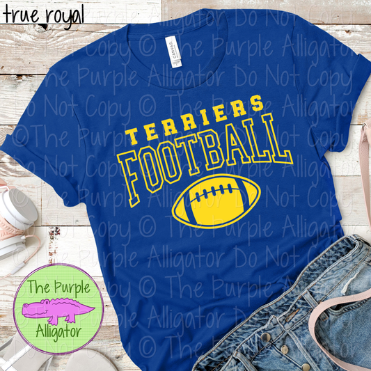 Terriers Football SC52 | Custom Team Spirit Wear for Game Day & Fans - CHOOSE YOUR DESIGN COLOR - 0725 (d2f TPA)