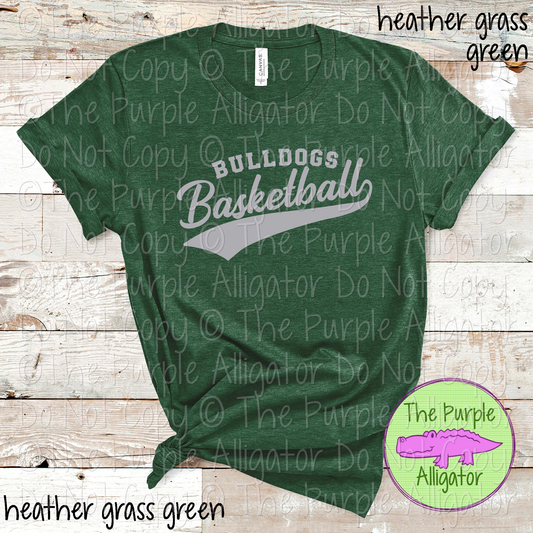 Bulldogs Basketball Swash SC54 Mascot School Spirit Wear Team Swag - CHOOSE YOUR DESIGN COLOR - 0625 (d2f TPA)