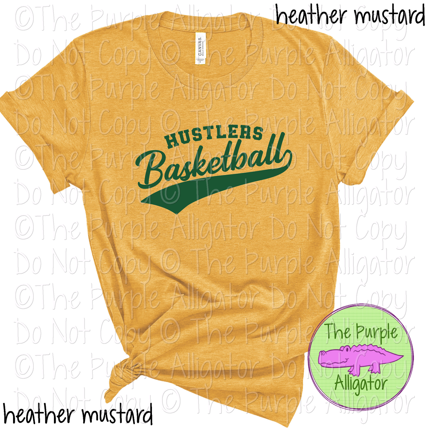Hustlers Basketball Swash SC54 Mascot School Spirit Wear Team Swag - CHOOSE YOUR DESIGN COLOR - 0625 (d2f TPA)