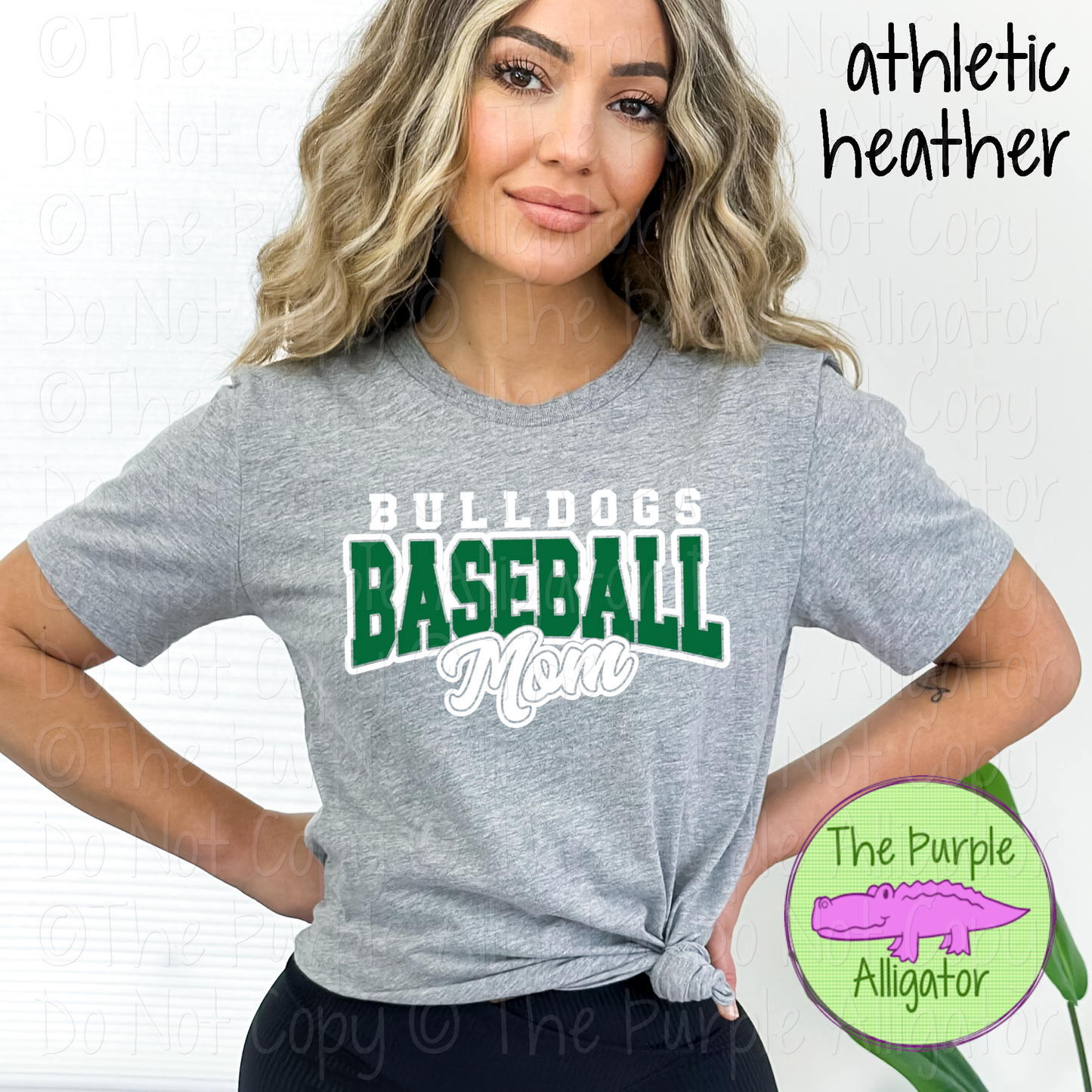 Bulldogs Baseball Mom 54 - Custom Baseball Team Spirit Wear Mascot Mom Apparel 0226 TPA