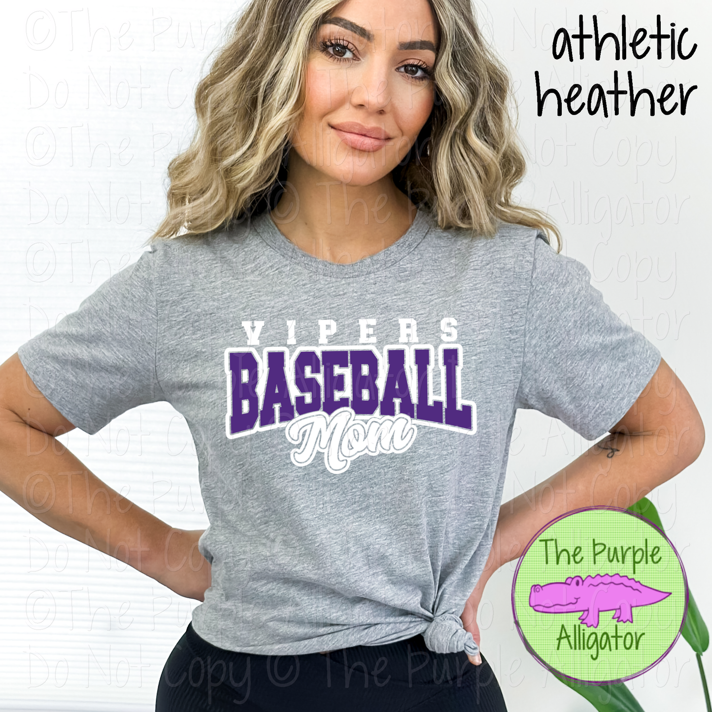 Vipers Baseball Mom 54 - Custom Baseball Team Spirit Wear Mascot Mom Apparel 0226 TPA