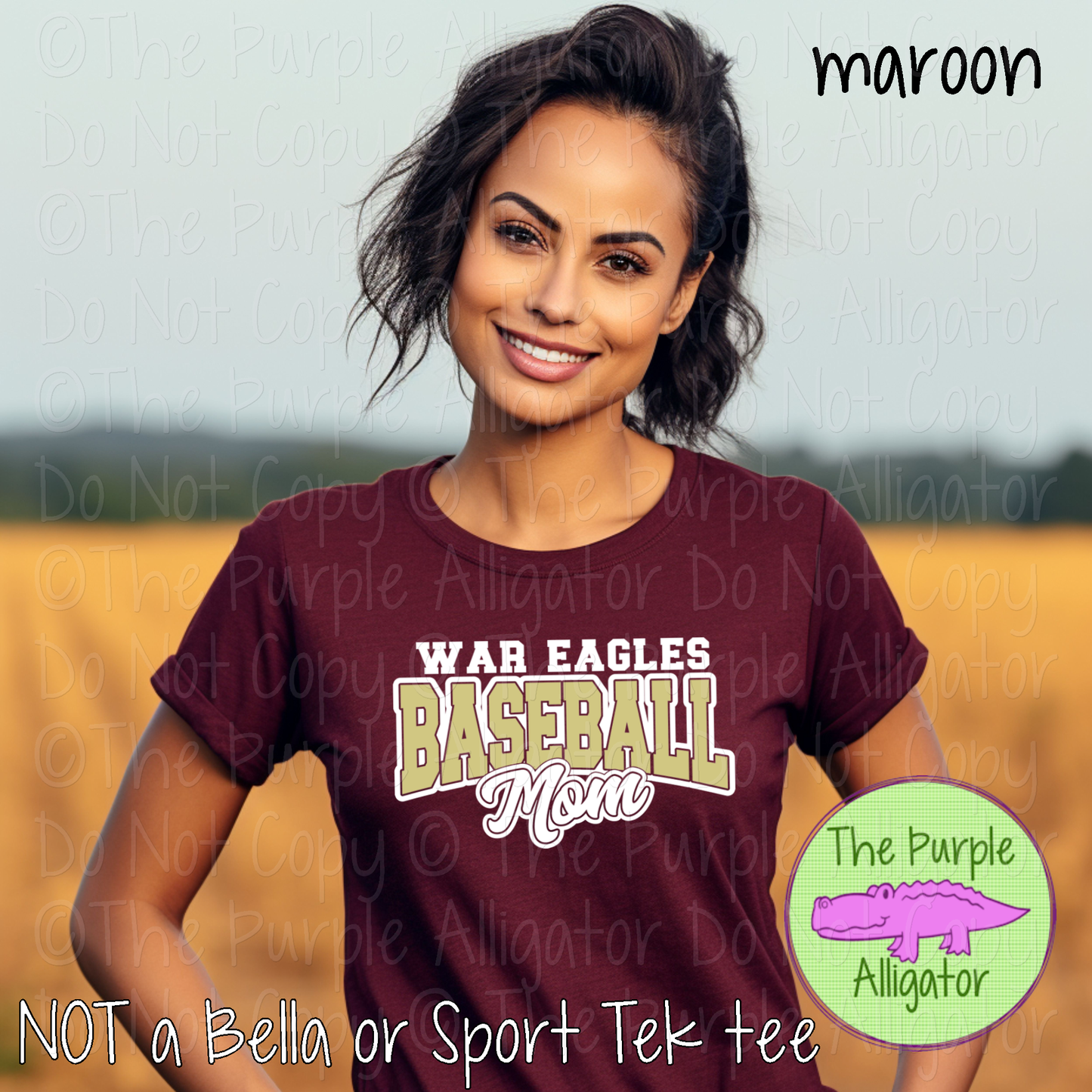 War Eagles Baseball Mom 54 - Custom Baseball Team Spirit Wear Mascot Mom Apparel 0226 TPA