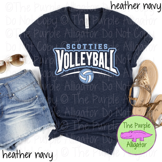 Scotties Volleyball SC55 Mascot School Spirit - CHOOSE YOUR DESIGN COLORS (d2f TPA)