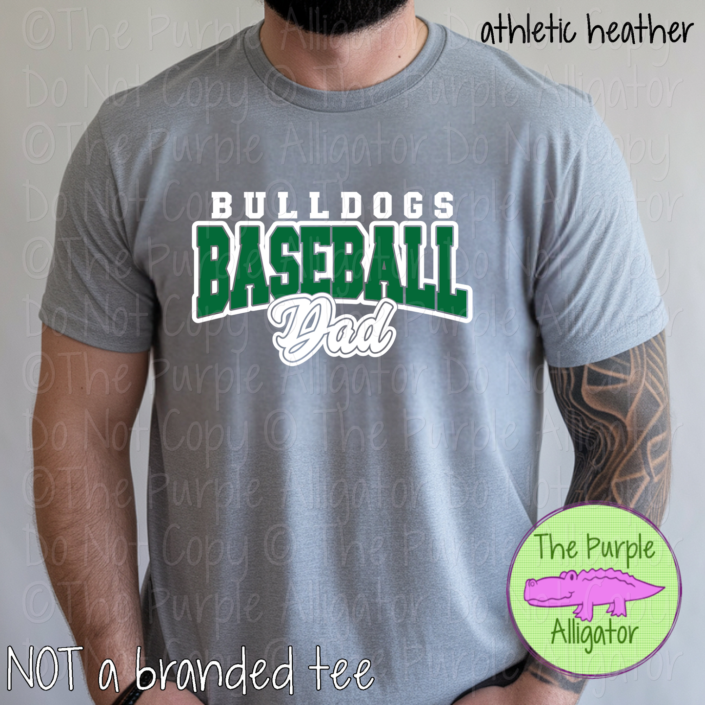 Bulldogs Baseball Dad 55 - Custom Baseball Spirit Wear Mascot Dad Apparel 0226 TPA