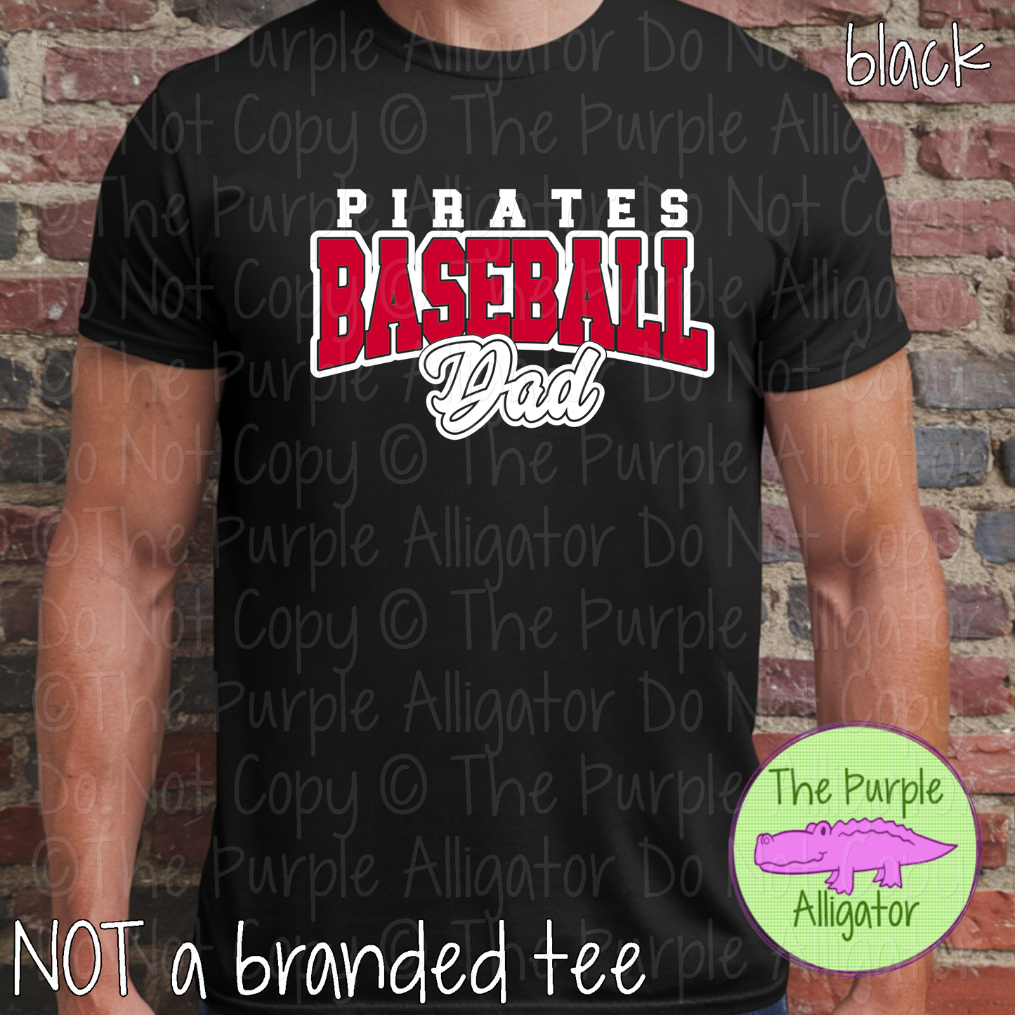 Pirates Baseball Dad 55 - Custom Baseball Spirit Wear Mascot Dad Apparel 0226 TPA