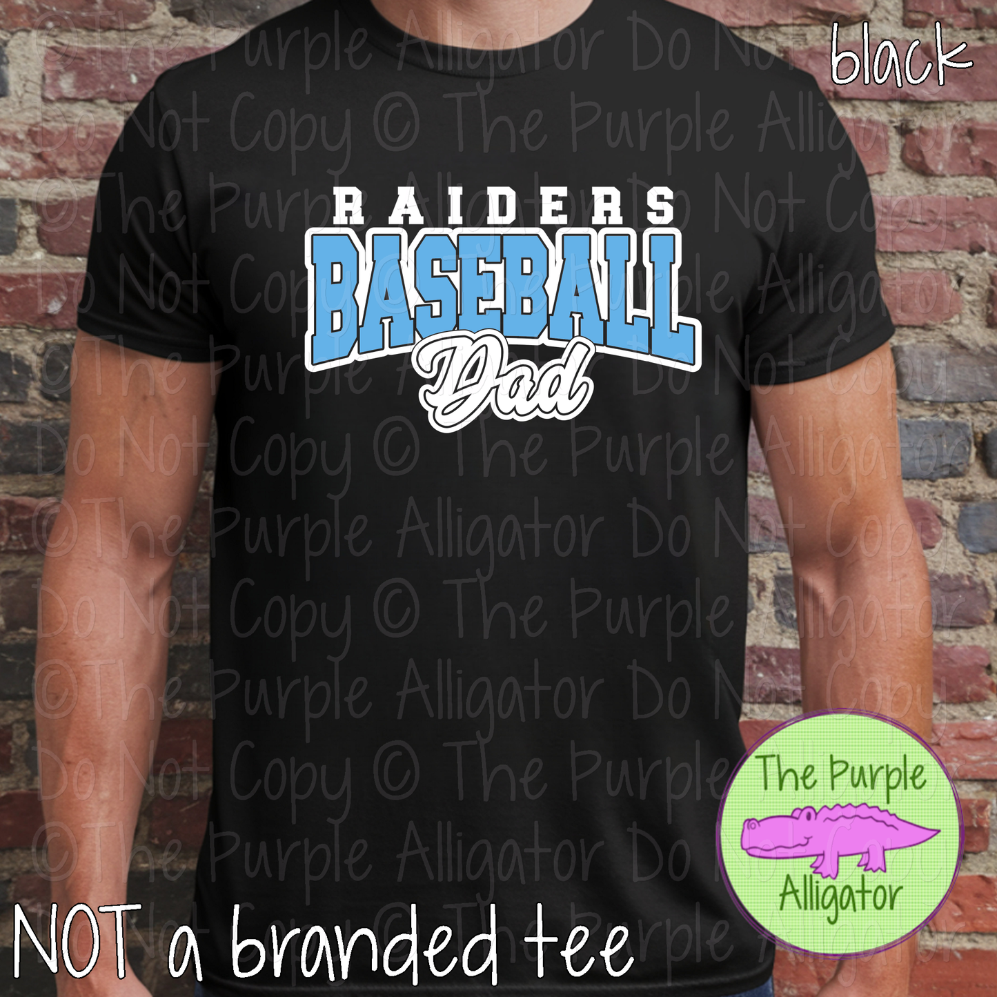 Raiders Baseball Dad 55 - Custom Baseball Spirit Wear Mascot Dad Apparel 0226 TPA