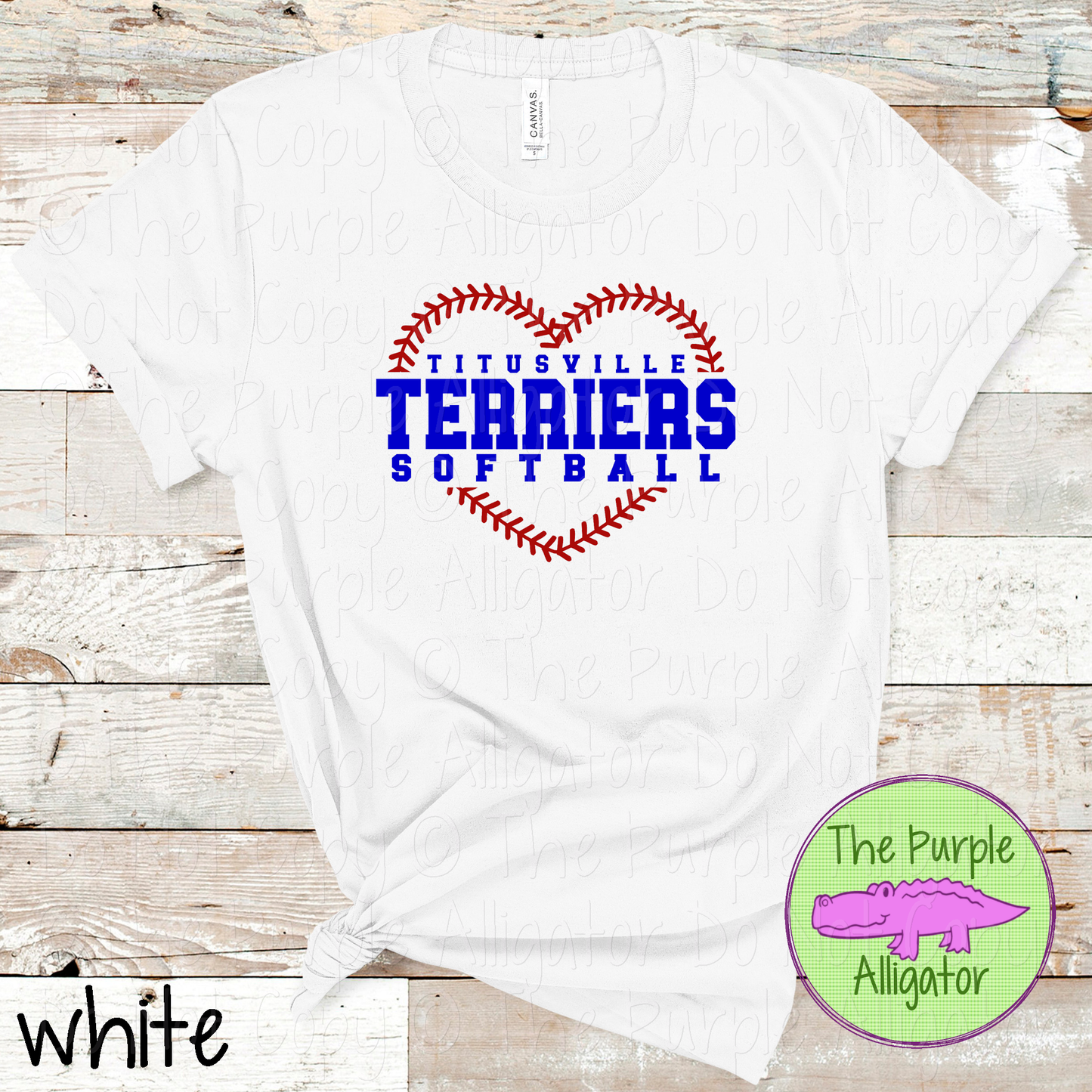 Titusville Terriers Softball 59 Custom Team Color Game Day Apparel 0326 TPA
