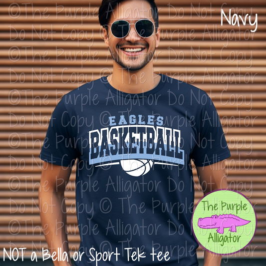 Eagles Open Basketball SC62 Mascot School Spirit Wear Team Swag - CHOOSE YOUR DESIGN COLORS - 0625 (d2f TPA)