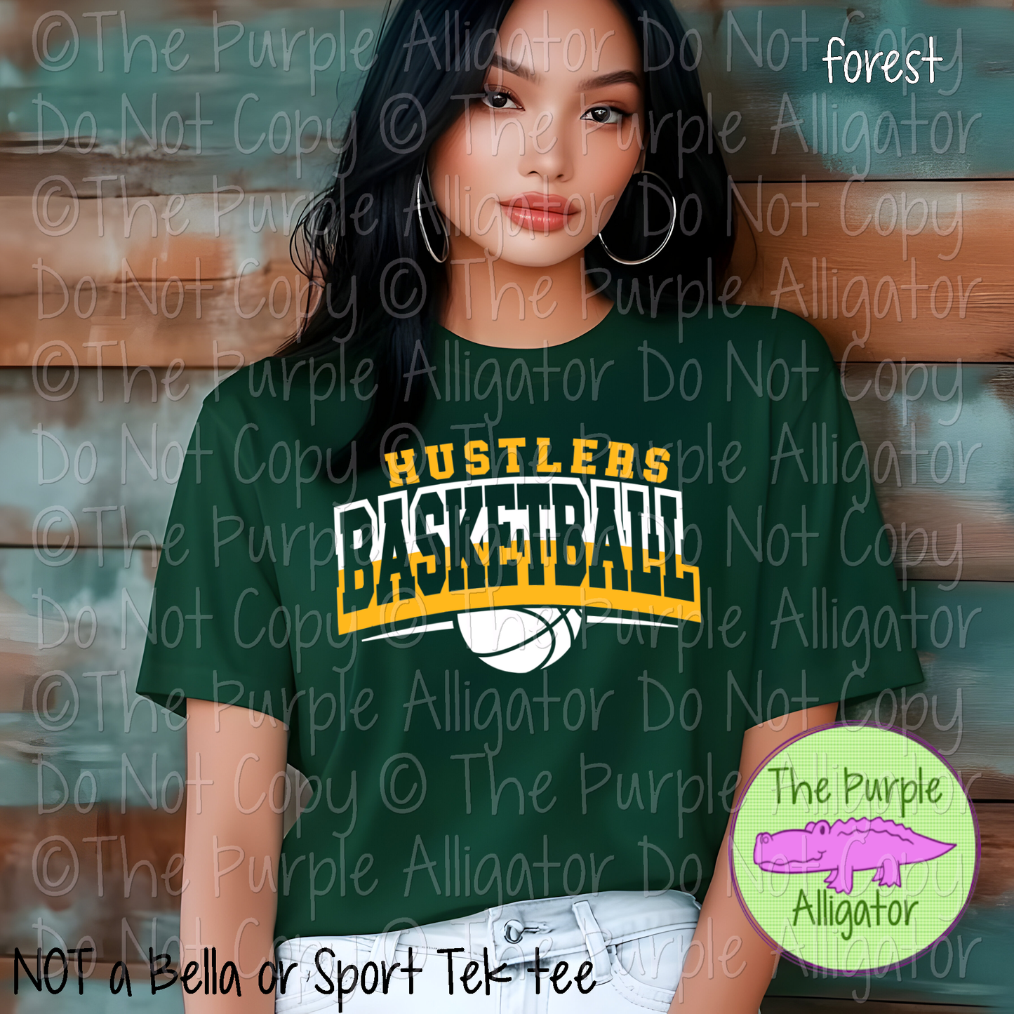 Hustlers Open Basketball SC62 Mascot School Spirit Wear Team Swag - CHOOSE YOUR DESIGN COLORS - 0625 (d2f TPA)