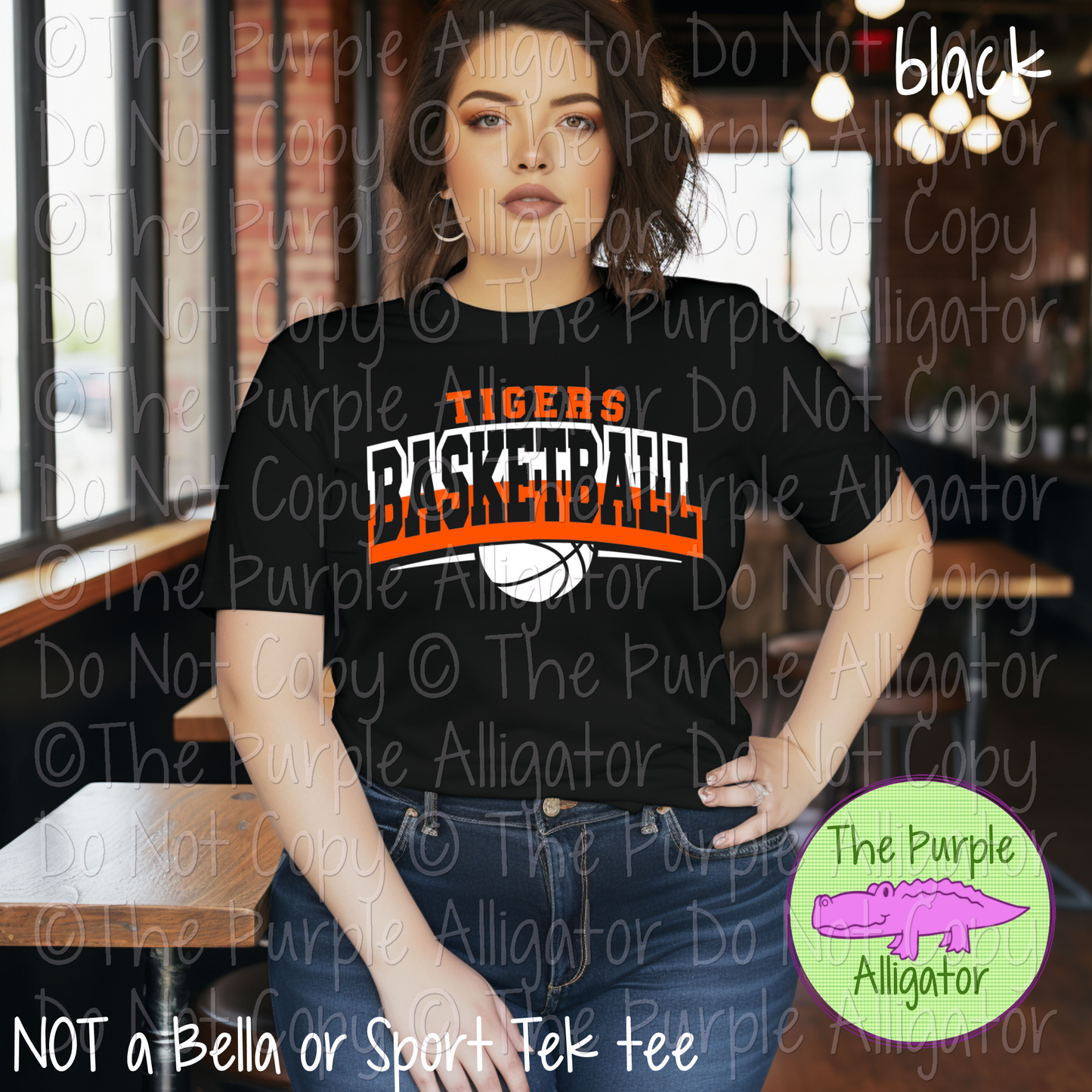 Tigers Open Basketball SC62 Mascot School Spirit Wear Team Swag - CHOOSE YOUR DESIGN COLORS - 0625 (d2f TPA)