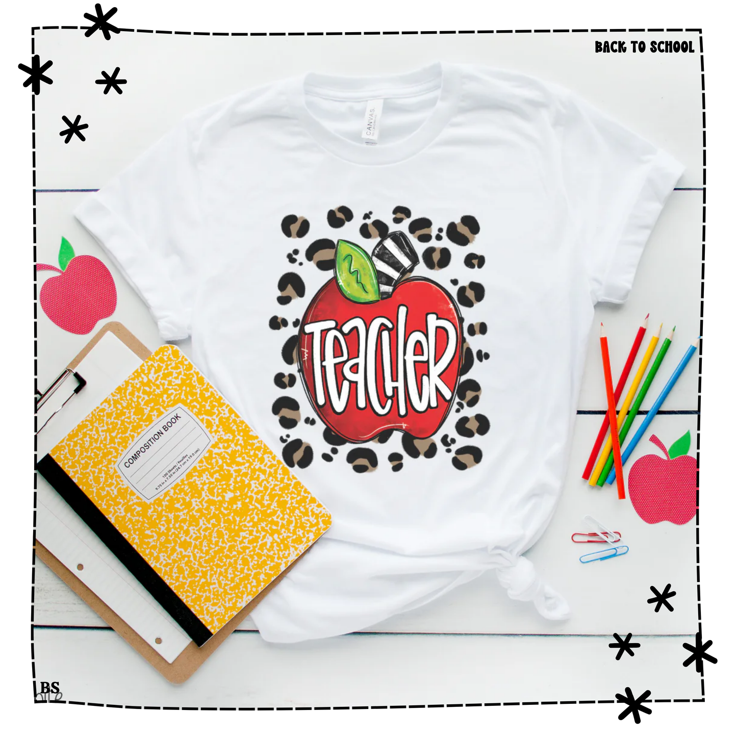 Apple Teacher Leopard WEEKLY DROP