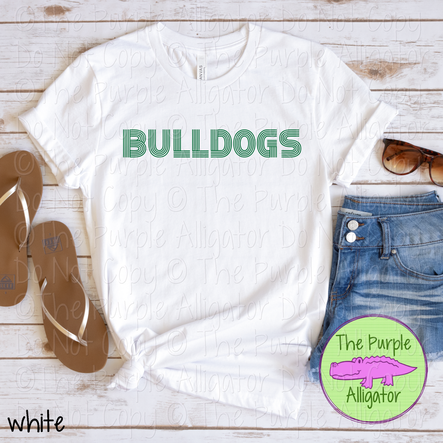 Bulldogs Brightline - The Retro Line Series | Custom School Spirit Apparel 0126 TPA