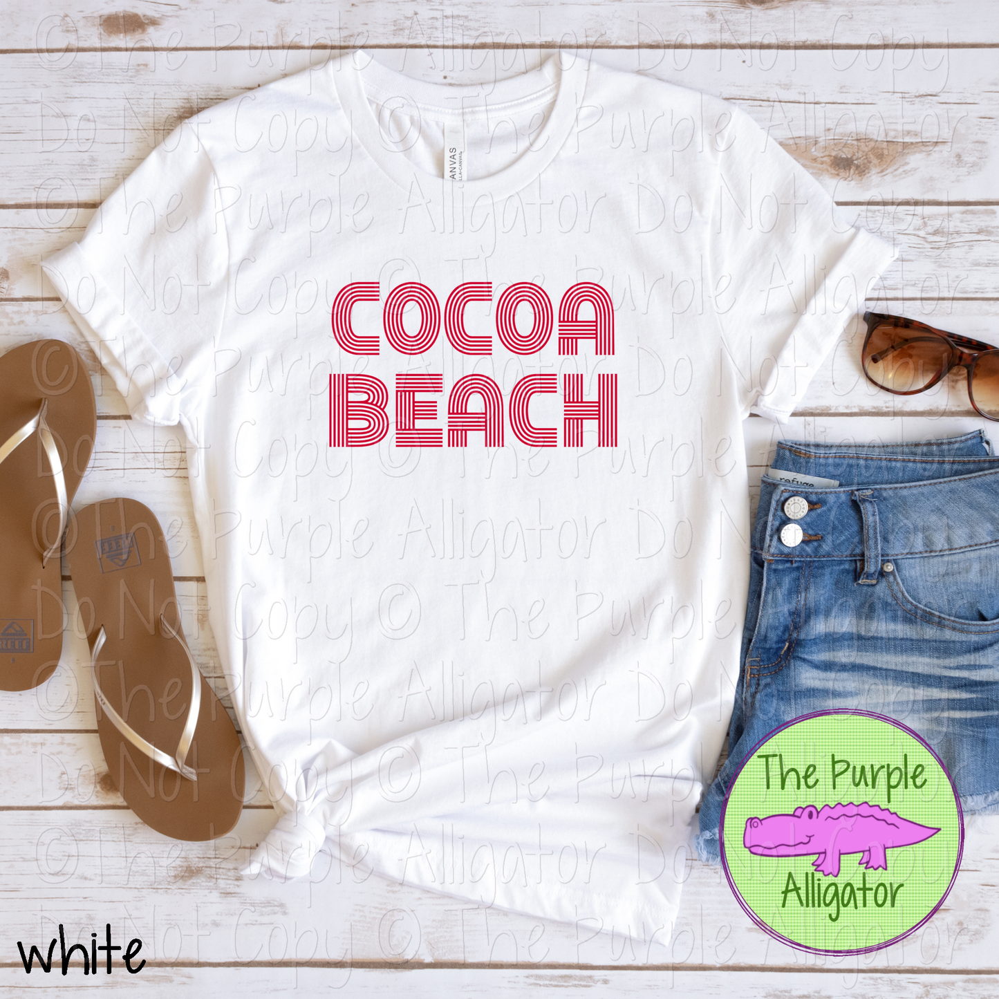 Cocoa Beach Brightline - The Retro Line Series | Custom School Spirit Apparel 0126 TPA