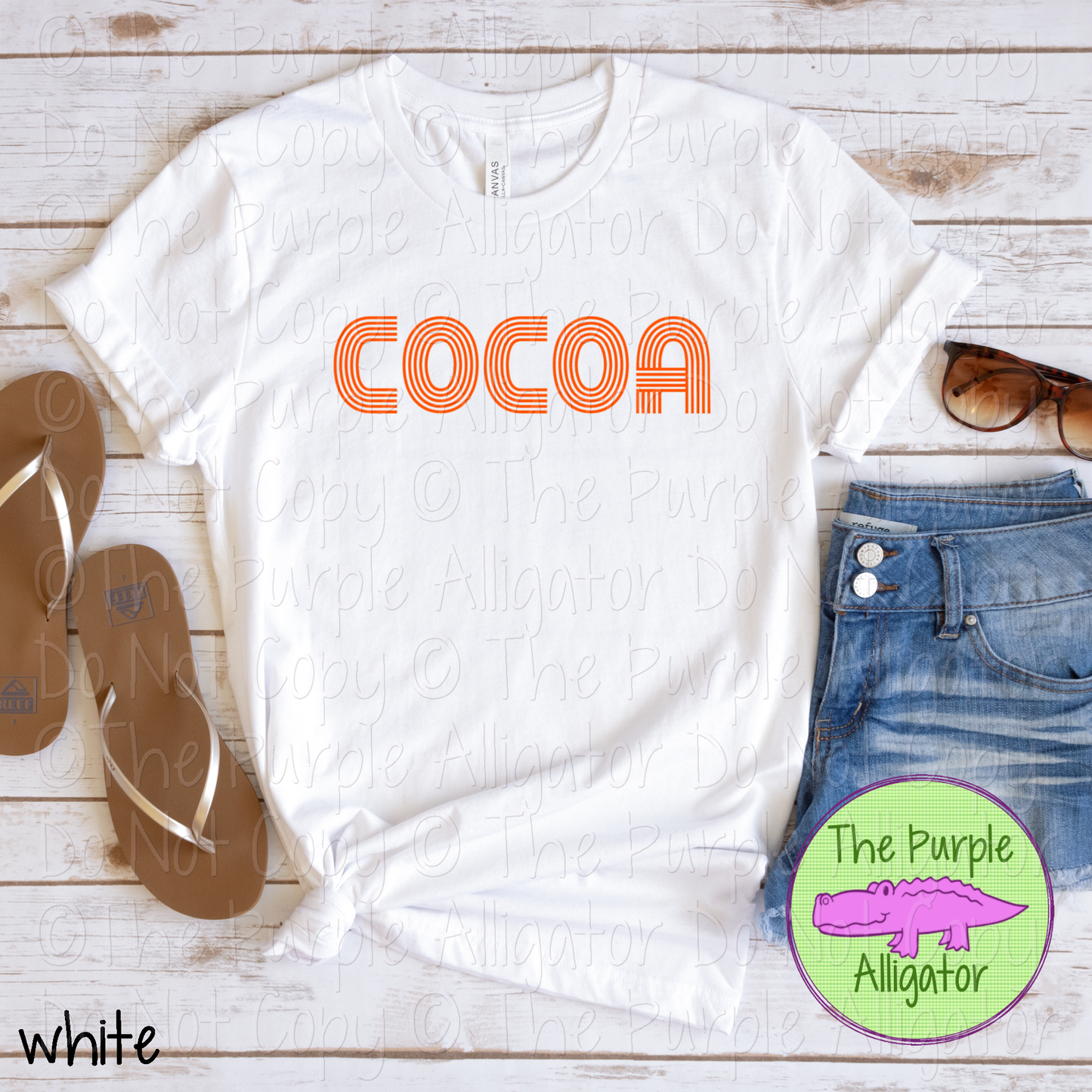 Cocoa Brightline - The Retro Line Series | Custom School Spirit Apparel 0126 TPA