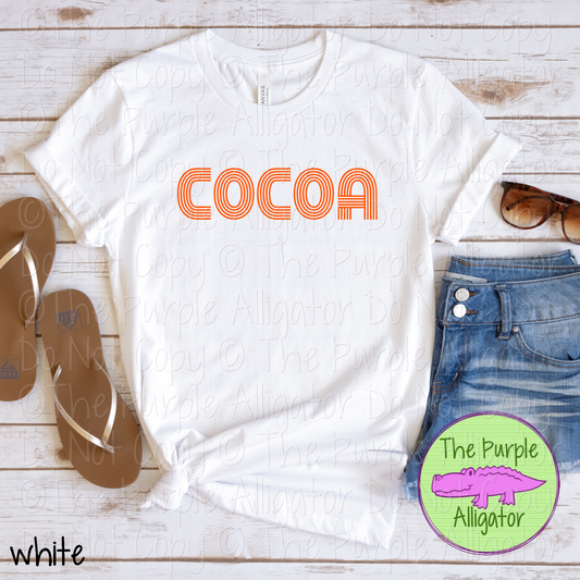 Cocoa Brightline - The Retro Line Series | Custom School Spirit Apparel 0126 TPA