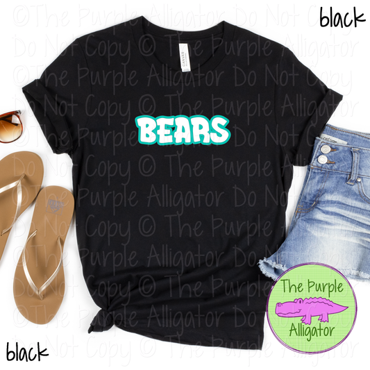 Bears Alley Bounce - The Graffiti Series - Graffiti Style Custom Spirit Wear Mascot & School Apparel 0526 TPA