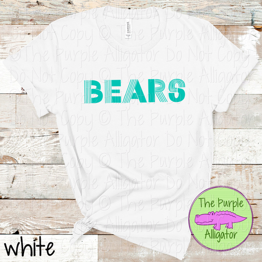 Bears Boogie Lines - The Retro Line Series | Vintage Groove School Apparel  0126 TPA
